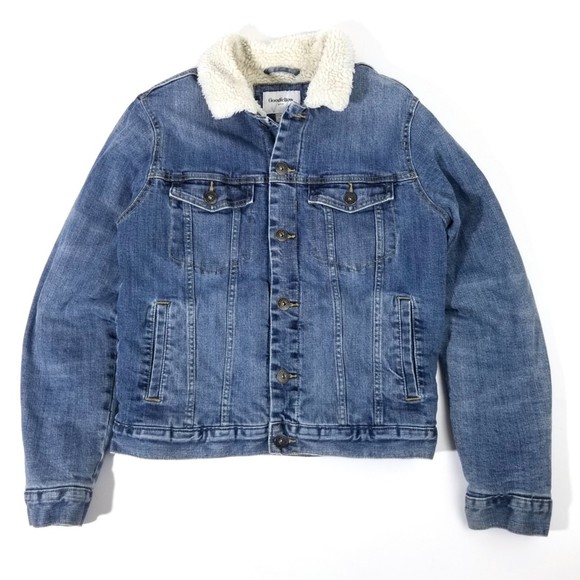 Goodfellow & Co Other - Goodfellow & Co. Sherpa Blue Denim Trucker Jacket